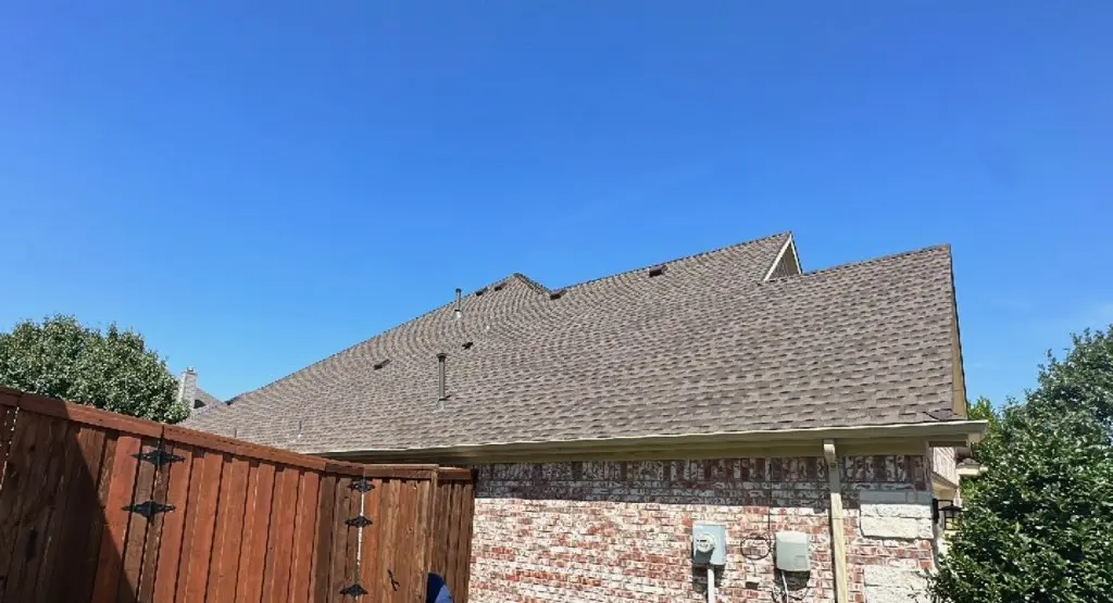 Completed roof replacement project in Schoolcraft